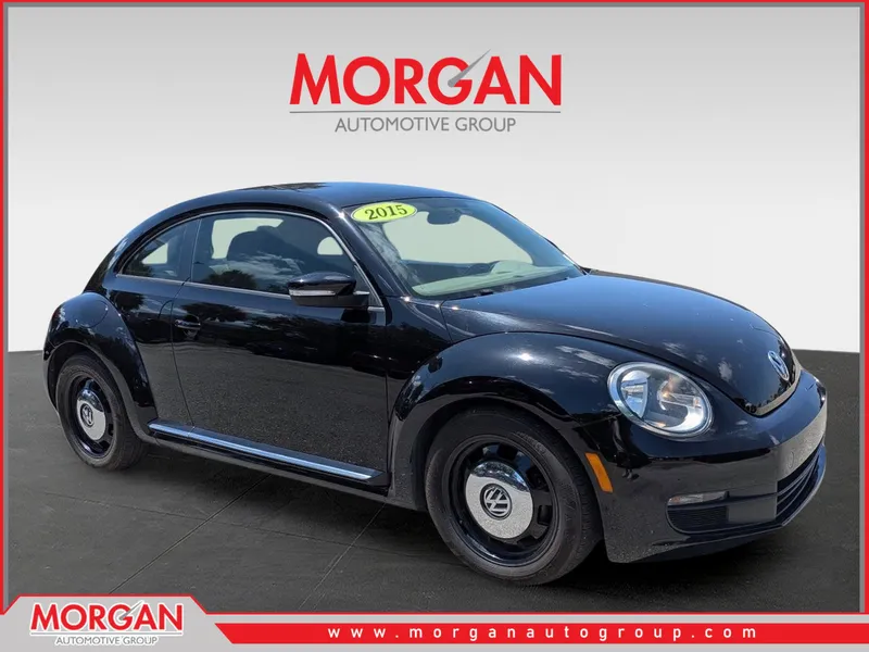 2015 Volkswagen Beetle Coupe 1.8T in Black Uni — front three-quarter view