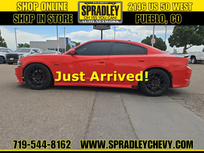 2018 Dodge Charger Daytona 392 in Orange — front three-quarter view