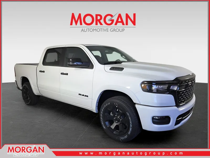 2026 Ram 1500 Big Horn/Lone Star in White — front three-quarter view