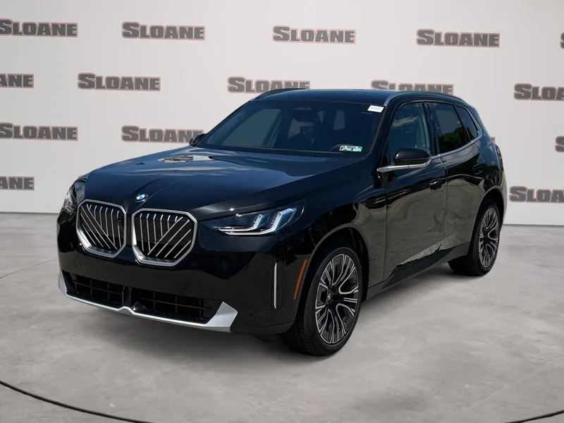 2026 BMW X3 30 xDrive in Black Sapphire Metallic — front three-quarter view