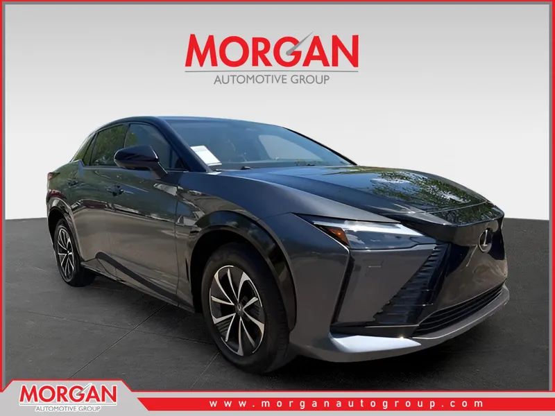 2024 Lexus RZ 300e Premium in Gray — front three-quarter view