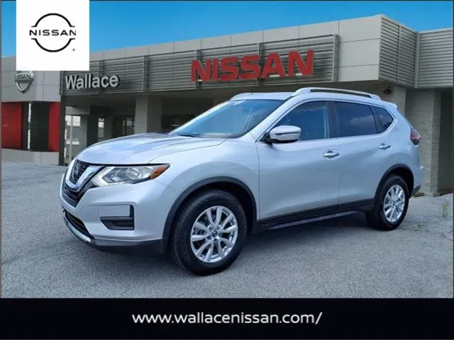 2018 Nissan Rogue SV in Brilliant Silver K23 — front three-quarter view