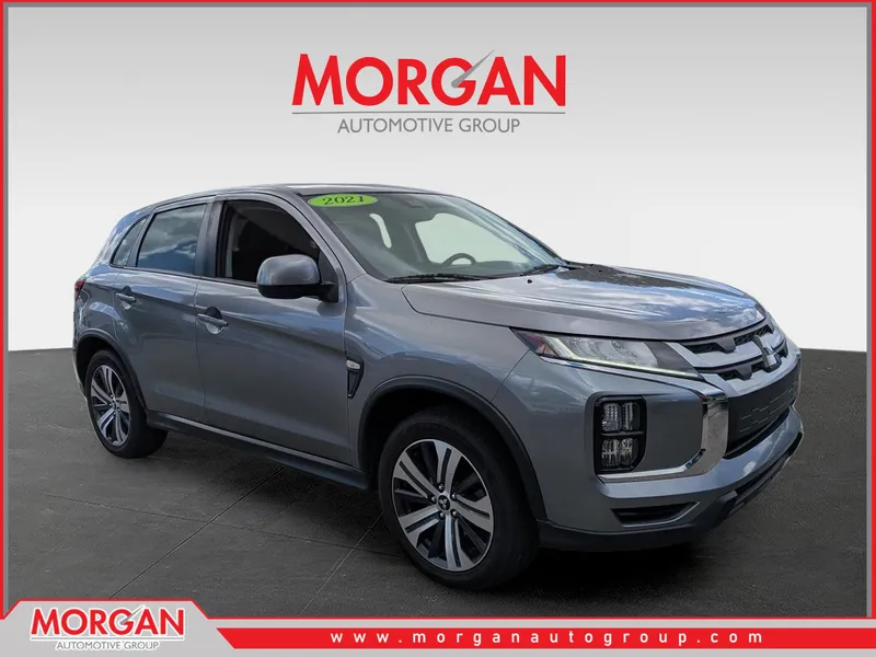 2021 Mitsubishi Outlander Sport LE in Alloy Silver Metallic — front three-quarter view