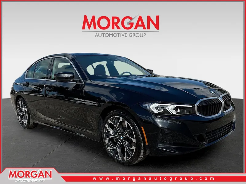 2026 BMW 3 Series 330i NA in Black Sapphire Metallic — front three-quarter view