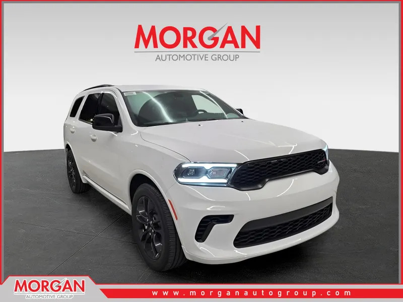 2026 Dodge Durango GT in White Knuckle Clearcoat — front three-quarter view