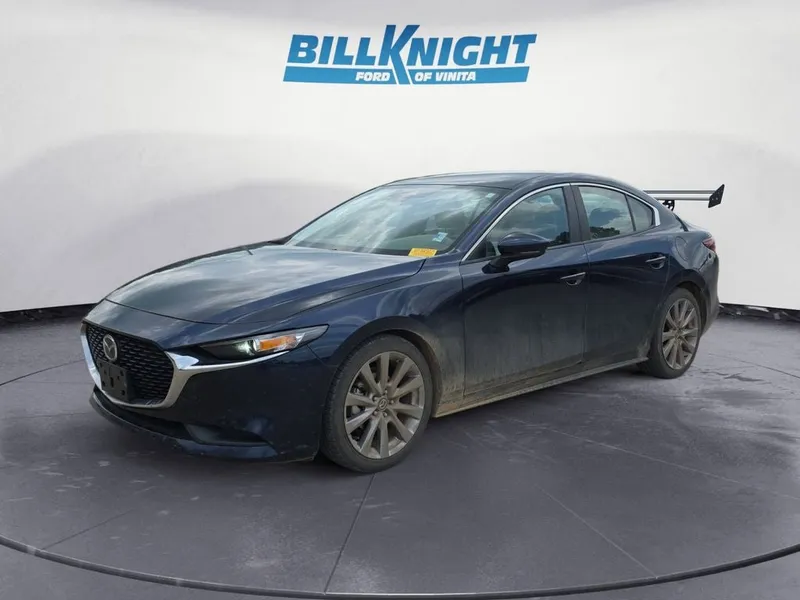 2020 Mazda Mazda3 Select in Deep Crystal Blue Mica — front three-quarter view