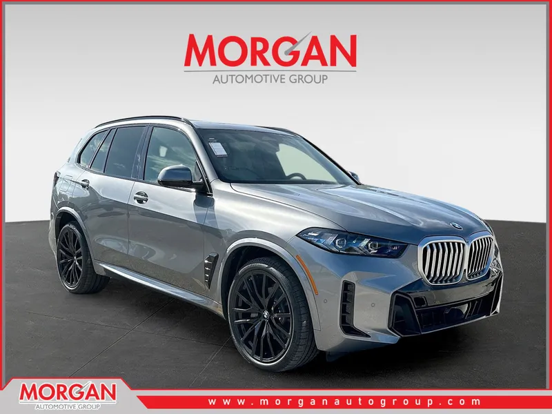 2026 BMW X5 xDrive40i in Skyscraper Grey Metallic — front three-quarter view
