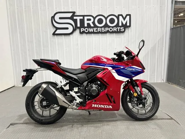 2025 Honda® CBR500R — front three-quarter view
