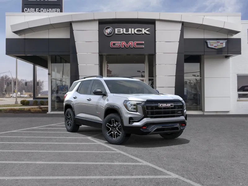 2026 GMC Terrain AT4 in Sterling Metallic — front three-quarter view