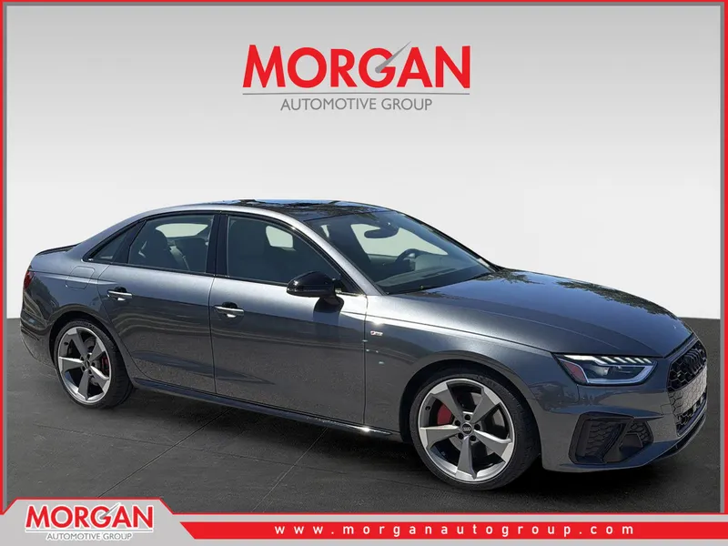 2023 Audi A4 45 S line Premium Plus in Gray — front three-quarter view