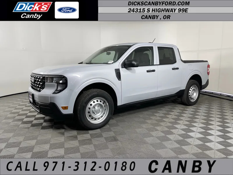 2026 Ford Maverick XL in Space White Metallic — front three-quarter view