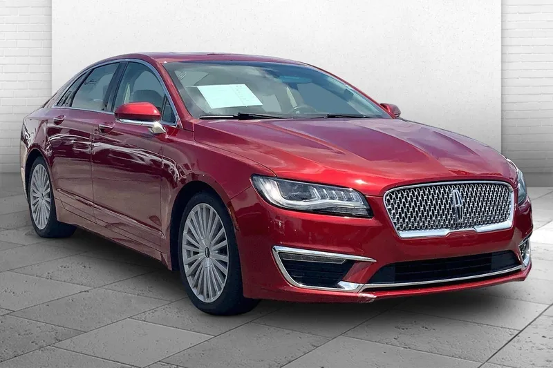 2017 Lincoln MKZ Reserve in Ruby Red Tinted C — front three-quarter view