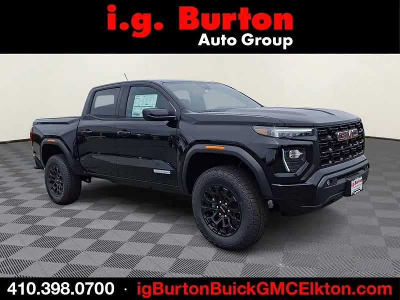 2026 GMC Canyon Elevation in Onyx Black — front three-quarter view