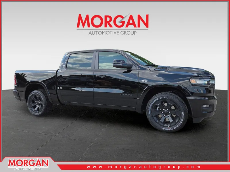 2026 Ram 1500 Big Horn/Lone Star in Black — front three-quarter view