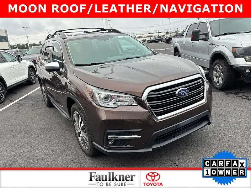 2021 Subaru Ascent Touring 7-Passenger in Cinnamon Brown Pearl — front three-quarter view