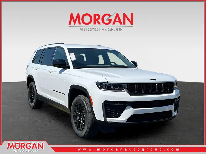 2026 Jeep Grand Cherokee L Laredo in White/off-white — front three-quarter view