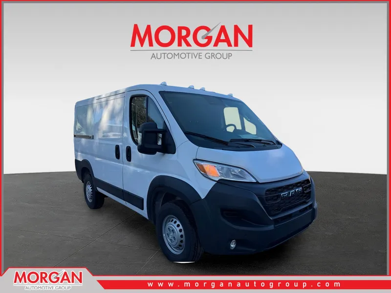 2026 Ram ProMaster Cargo Van Tradesman in Bright White Clearcoat — front three-quarter view
