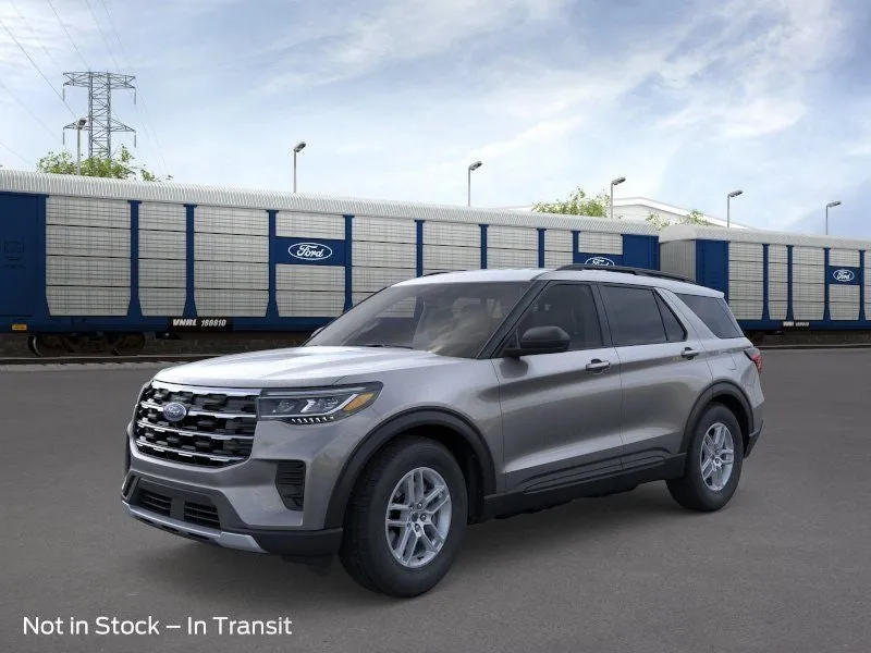 2026 Ford Explorer Active in Carbonized Gray Metallic — front three-quarter view