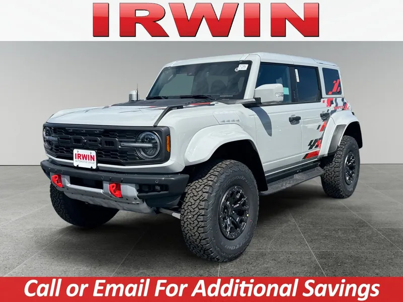 2026 Ford Bronco Raptor in Gray — front three-quarter view
