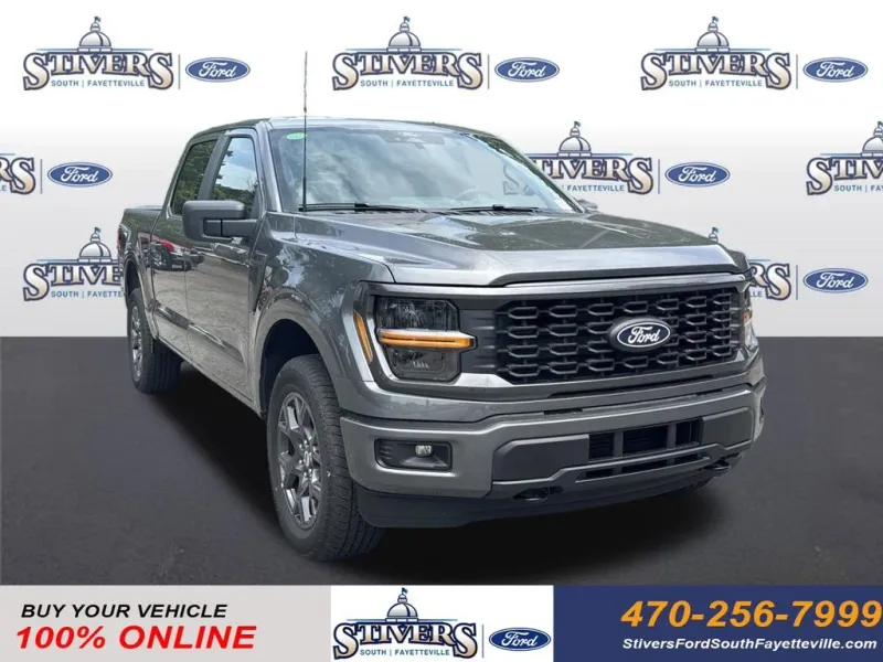 2026 Ford F-150 STX in Gray — front three-quarter view