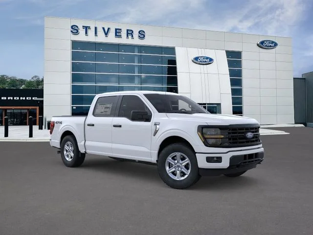 2026 Ford F-150 XLT in White — front three-quarter view