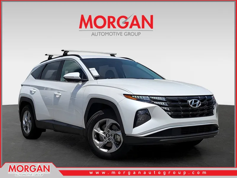 2022 Hyundai Tucson SEL in Gray — front three-quarter view