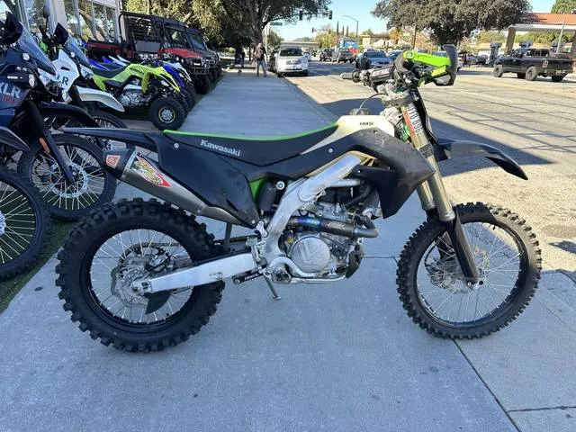 2021 Kawasaki KX™450X — front three-quarter view