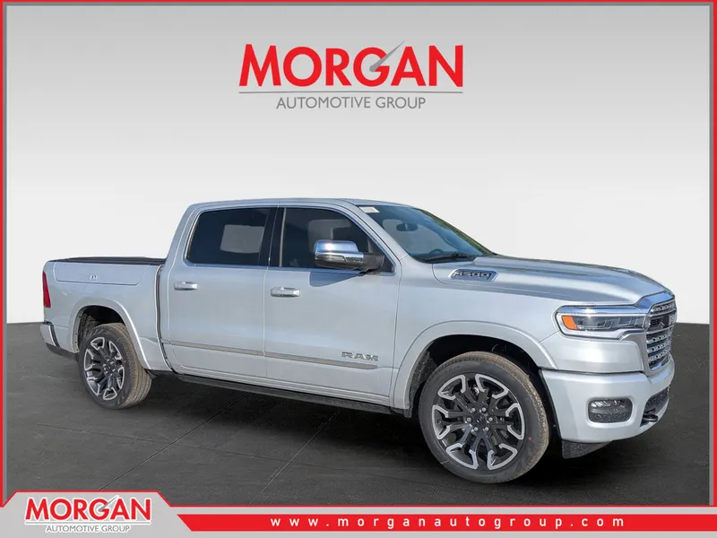 2026 Ram 1500 Limited in Silver — front three-quarter view