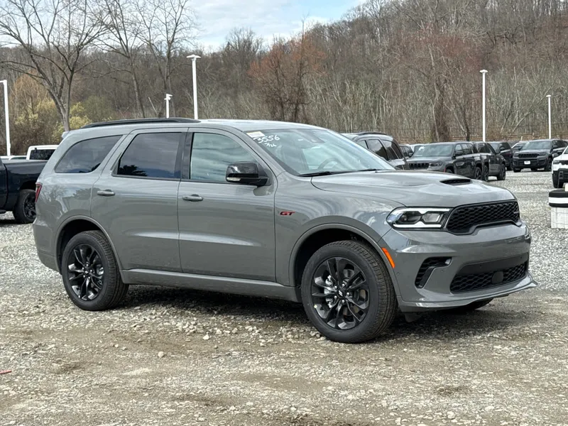 2026 Dodge Durango GT Plus in Destroyer Gray Clearcoat — front three-quarter view