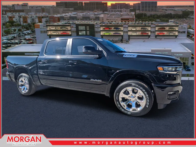 2026 Ram 1500 Big Horn/Lone Star in Black — front three-quarter view