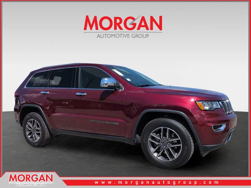 2020 Jeep Grand Cherokee Limited in Red — front three-quarter view