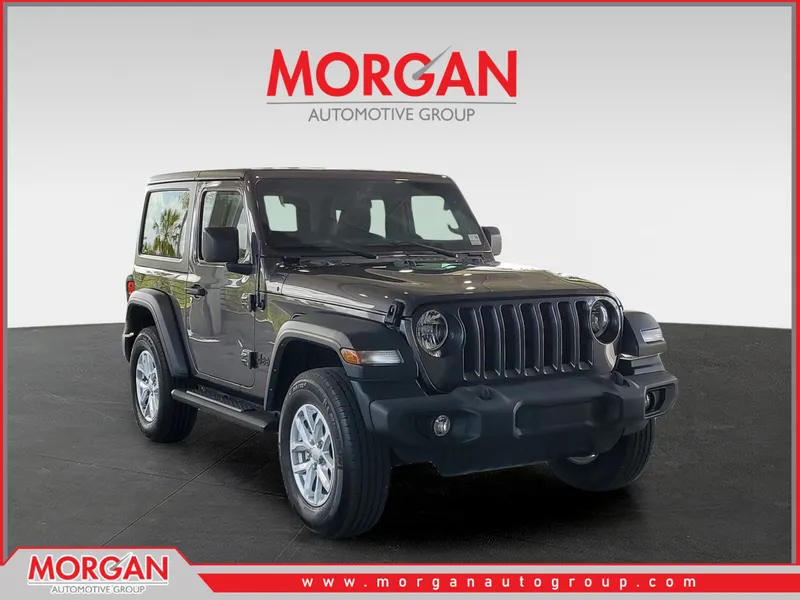 2023 Jeep Wrangler Sport S in Granite Crystal Metallic Clearcoat — front three-quarter view