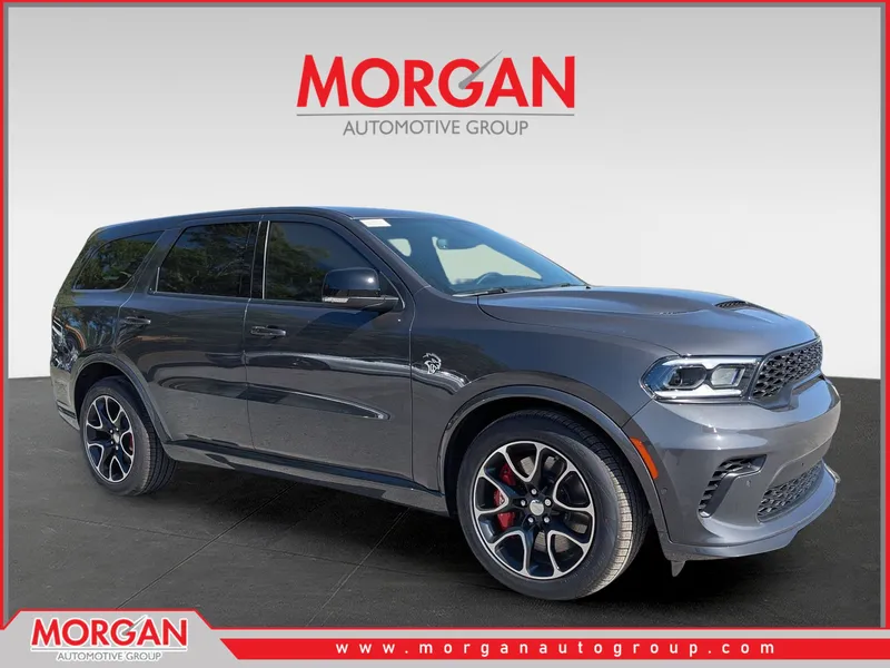 2026 Dodge Durango SRT Hellcat in Gray — front three-quarter view
