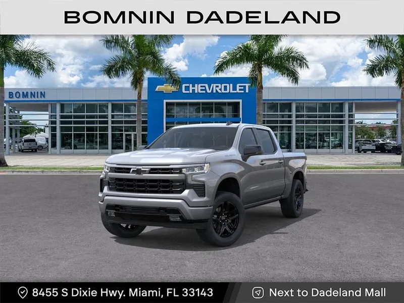2026 Chevrolet Silverado 1500 RST in Sterling Gray Metallic — front three-quarter view