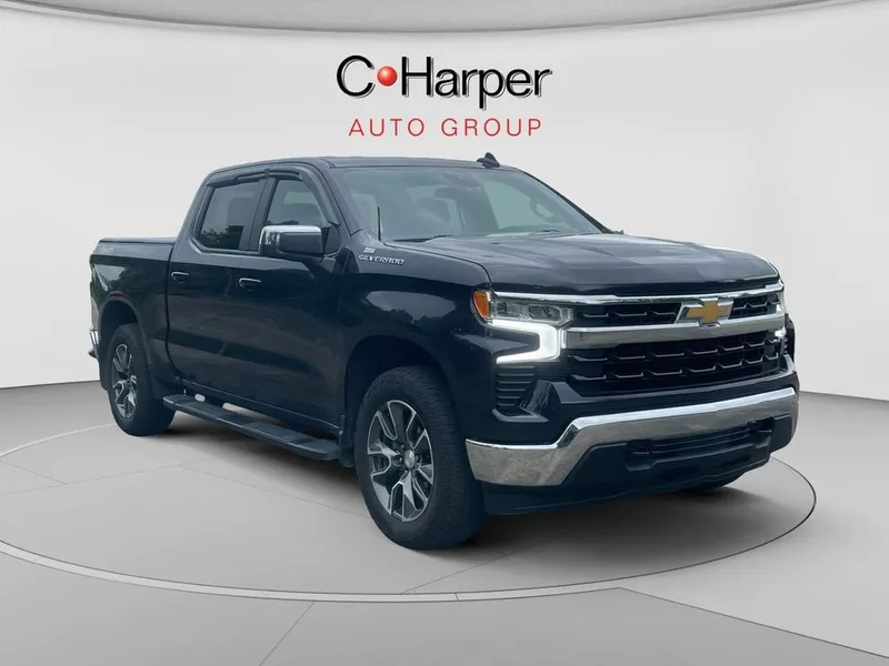 2023 Chevrolet Silverado 1500 LT in Dark Ash Metallic — front three-quarter view