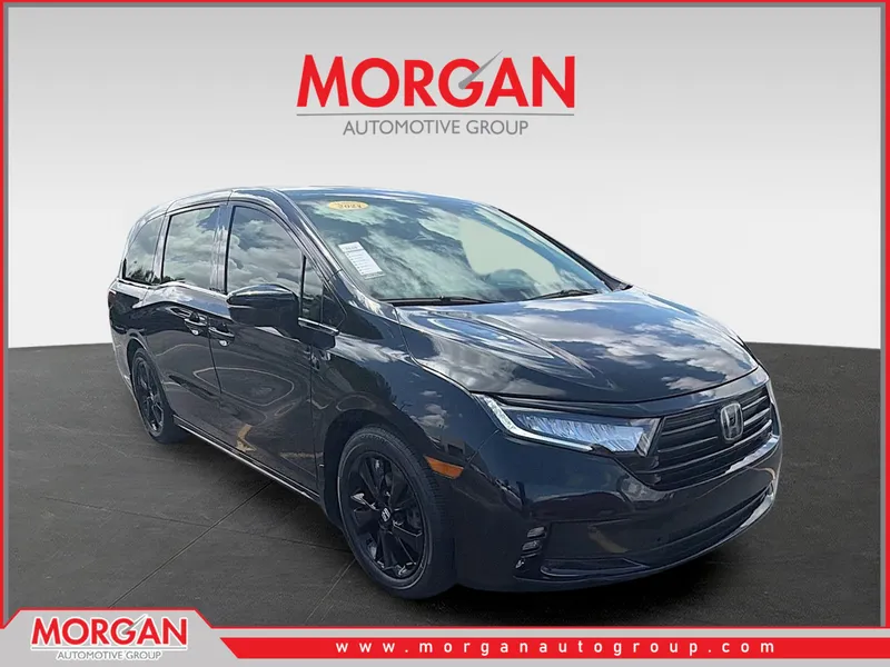 2024 Honda Odyssey Sport in Modern Steel Metallic — front three-quarter view
