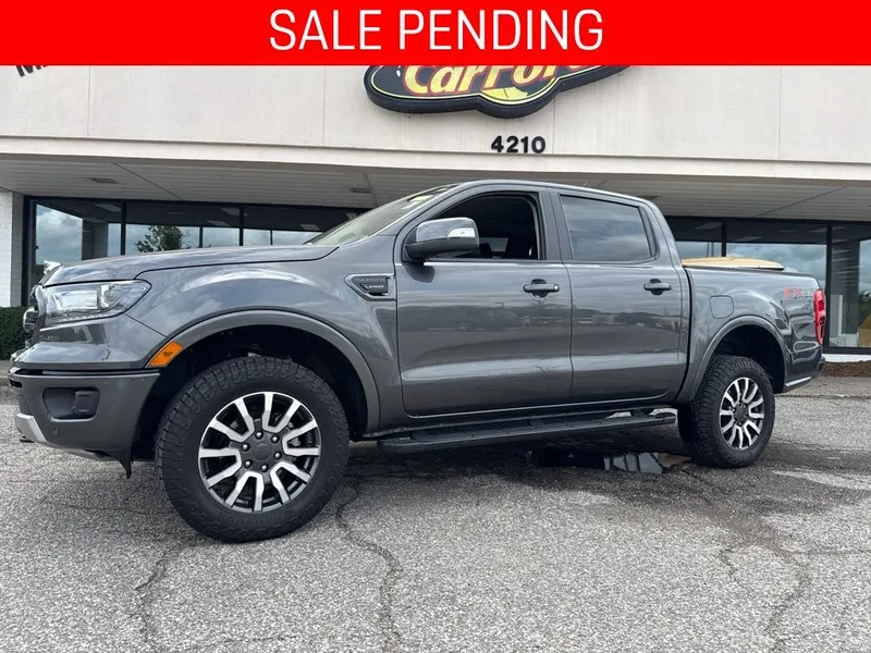 2019 Ford Ranger Lariat in Magnetic Metallic — front three-quarter view