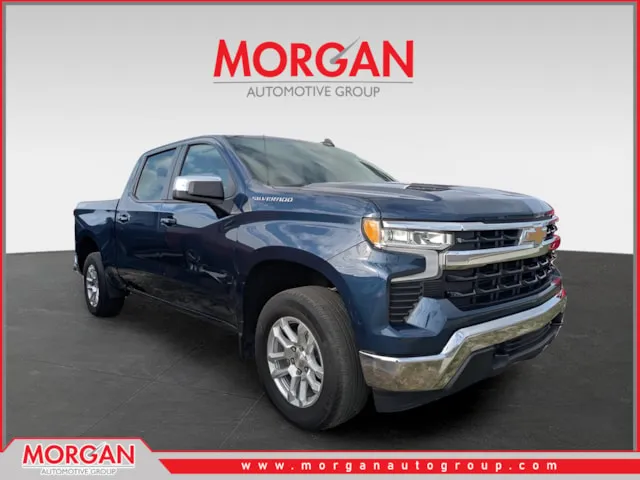 2023 Chevrolet Silverado 1500 LT in Blue — front three-quarter view