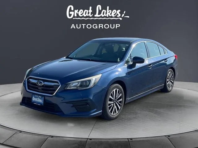 2019 Subaru Legacy 2.5i Premium in Abyss Blue Pearl — front three-quarter view