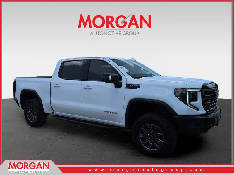 2024 GMC Sierra 1500 AT4X in White — front three-quarter view