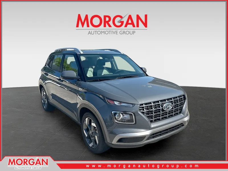 2024 Hyundai Venue SEL in Ecotronic Gray — front three-quarter view