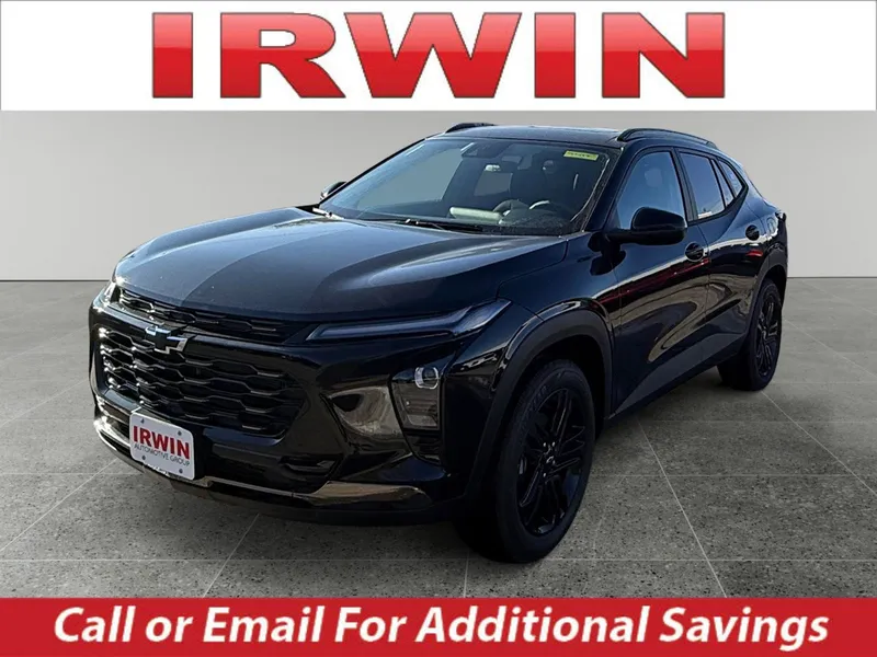 2026 Chevrolet Trax ACTIV in Mosaic Black Metallic — front three-quarter view