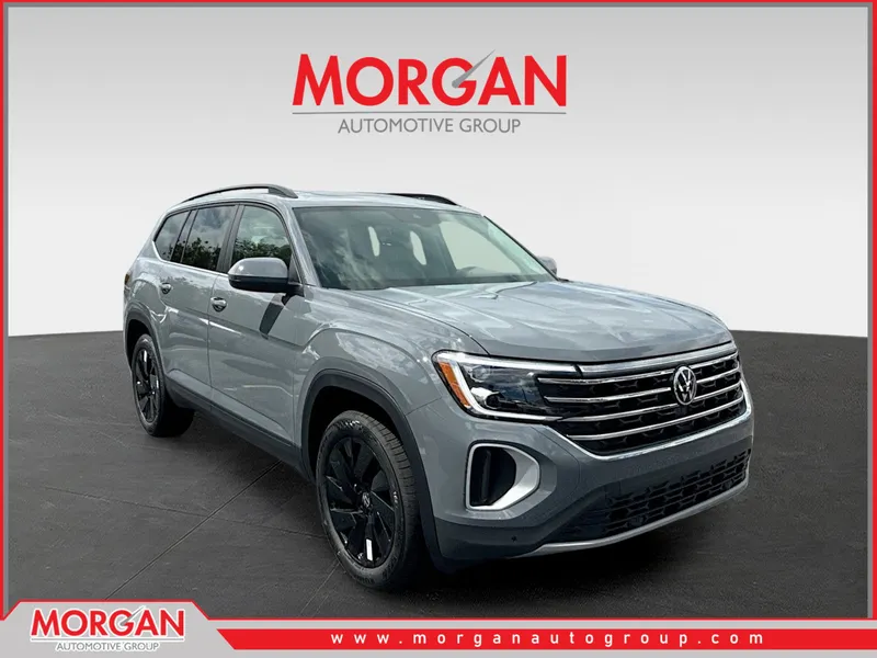 2026 Volkswagen Atlas 2.0T SE w/Technology in Gray — front three-quarter view