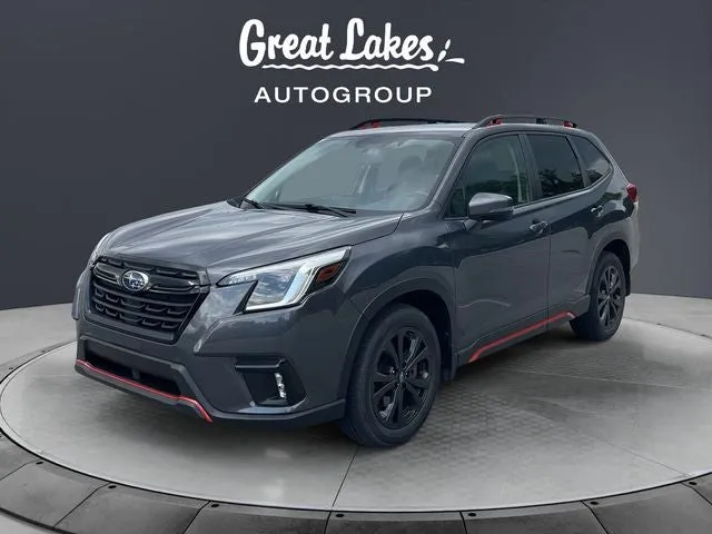 2024 Subaru Forester Sport in Magnetite Gray Metallic — front three-quarter view