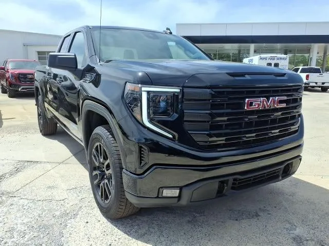 2026 GMC Sierra 1500 Elevation in Onyx Black — front three-quarter view