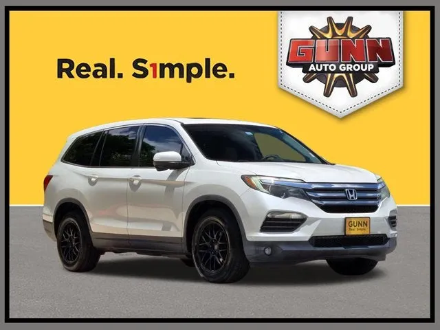 2016 Honda Pilot EX-L in White — front three-quarter view