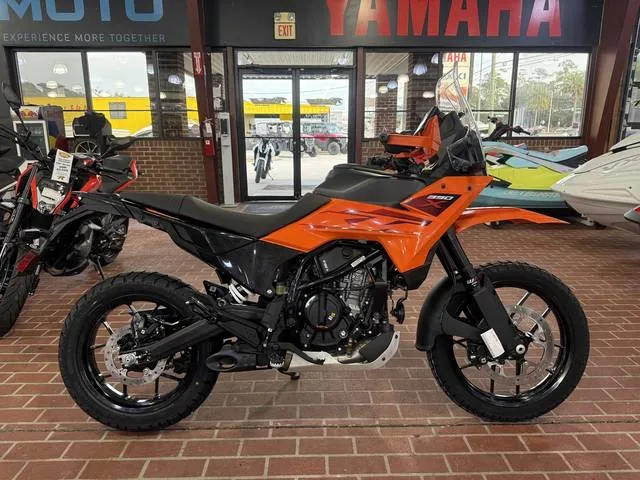 2026 KTM 390 Adventure X — front three-quarter view