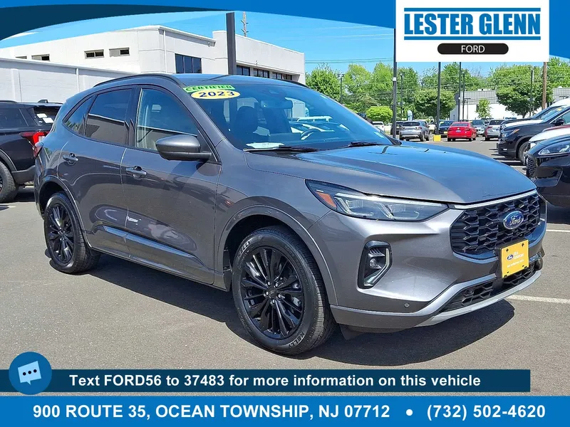 2023 Ford Escape ST-Line Elite in Carbonized Gray Metallic — front three-quarter view