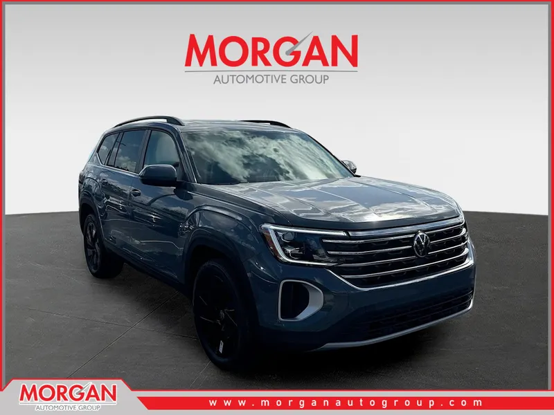 2026 Volkswagen Atlas 2.0T SE w/Technology in Gray — front three-quarter view
