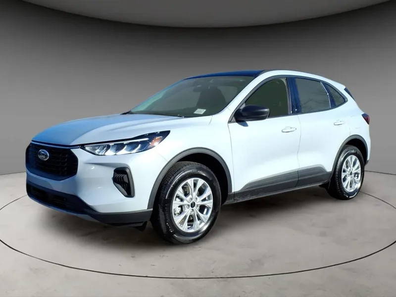 2025 Ford Escape Active in Silver Metallic — front three-quarter view